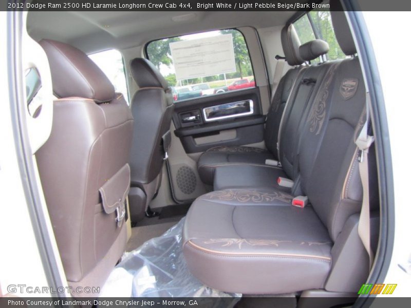  2012 Ram 2500 HD Laramie Longhorn Crew Cab 4x4 Light Pebble Beige/Bark Brown Interior