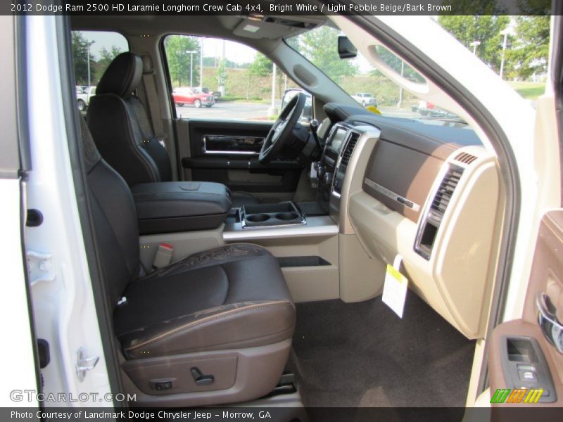  2012 Ram 2500 HD Laramie Longhorn Crew Cab 4x4 Light Pebble Beige/Bark Brown Interior