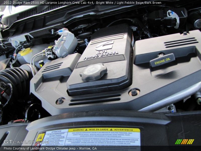  2012 Ram 2500 HD Laramie Longhorn Crew Cab 4x4 Engine - 6.7 Liter OHV 24-Valve Cummins VGT Turbo-Diesel Inline 6 Cylinder