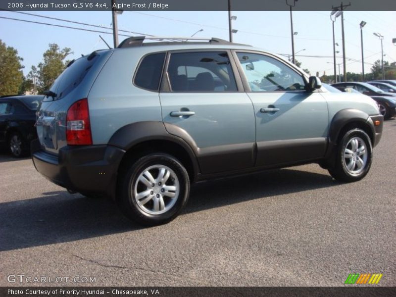 Alpine Frost / Beige 2006 Hyundai Tucson GLS V6 4x4