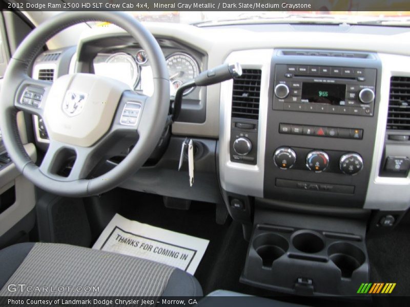 Mineral Gray Metallic / Dark Slate/Medium Graystone 2012 Dodge Ram 2500 HD SLT Crew Cab 4x4