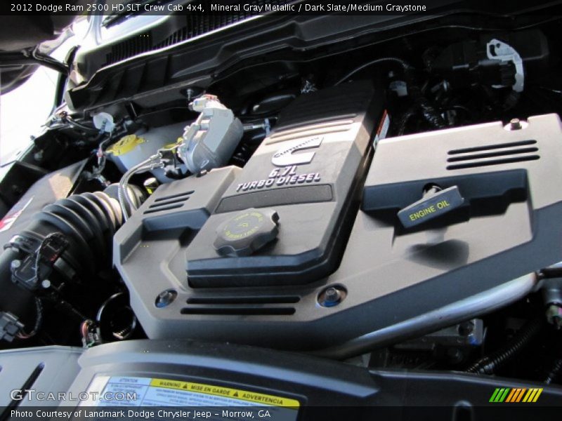 Mineral Gray Metallic / Dark Slate/Medium Graystone 2012 Dodge Ram 2500 HD SLT Crew Cab 4x4