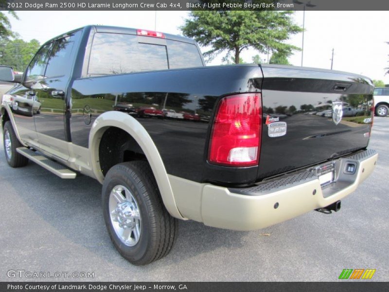 Black / Light Pebble Beige/Bark Brown 2012 Dodge Ram 2500 HD Laramie Longhorn Crew Cab 4x4