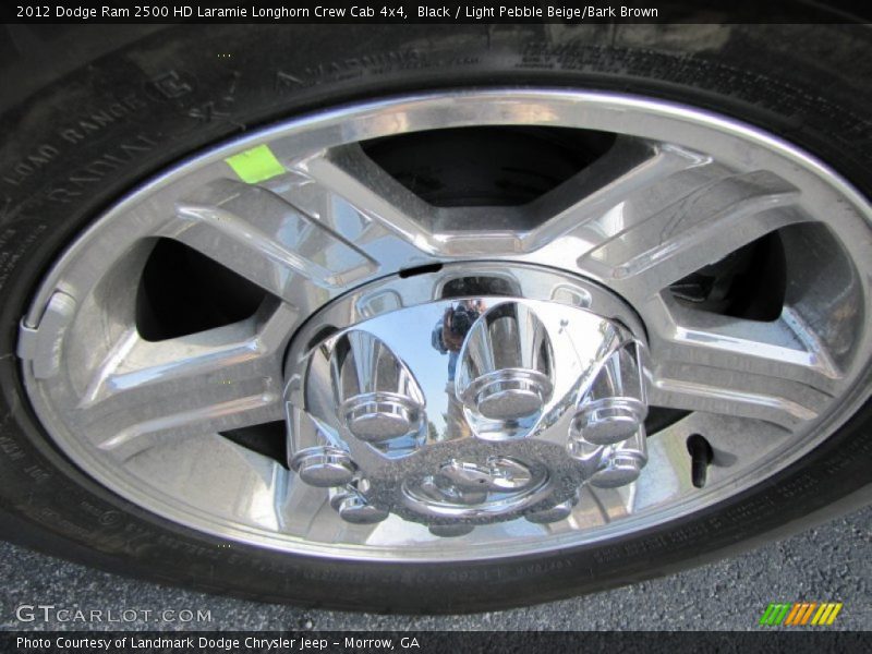 Black / Light Pebble Beige/Bark Brown 2012 Dodge Ram 2500 HD Laramie Longhorn Crew Cab 4x4