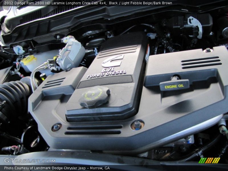  2012 Ram 2500 HD Laramie Longhorn Crew Cab 4x4 Engine - 6.7 Liter OHV 24-Valve Cummins VGT Turbo-Diesel Inline 6 Cylinder