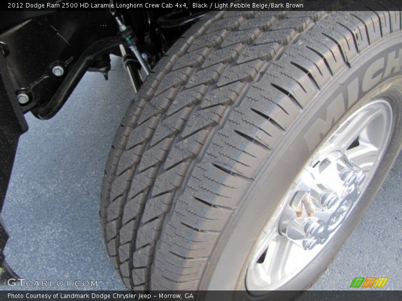 Black / Light Pebble Beige/Bark Brown 2012 Dodge Ram 2500 HD Laramie Longhorn Crew Cab 4x4