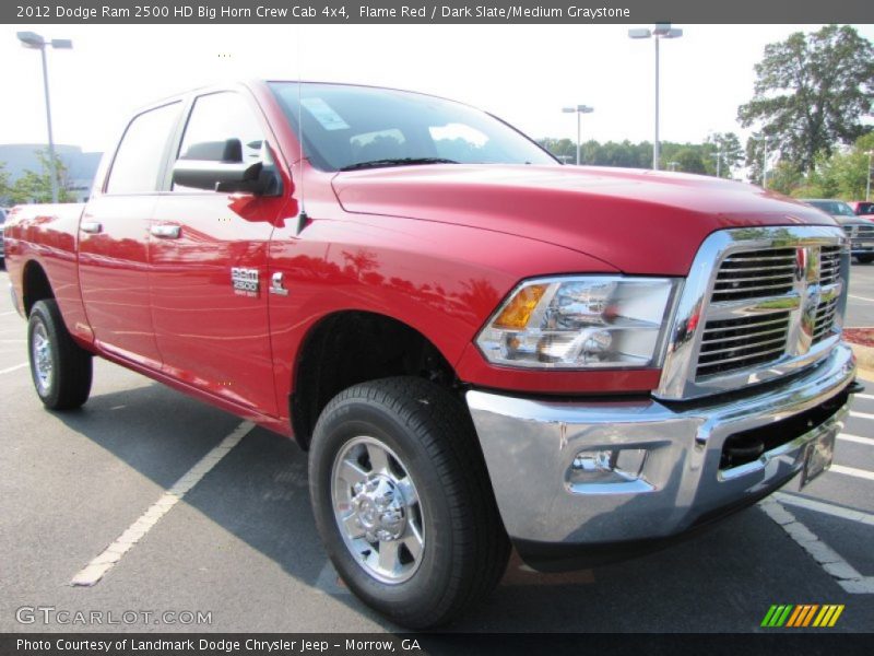 Flame Red / Dark Slate/Medium Graystone 2012 Dodge Ram 2500 HD Big Horn Crew Cab 4x4