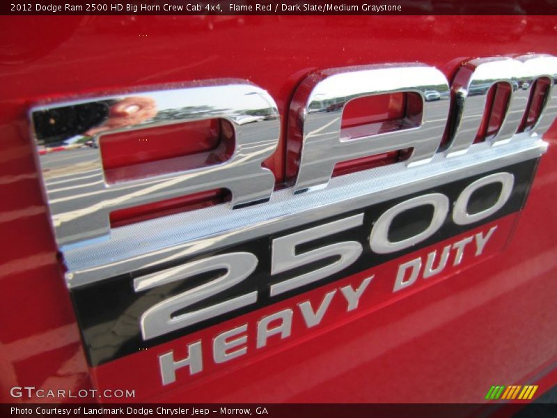 Flame Red / Dark Slate/Medium Graystone 2012 Dodge Ram 2500 HD Big Horn Crew Cab 4x4