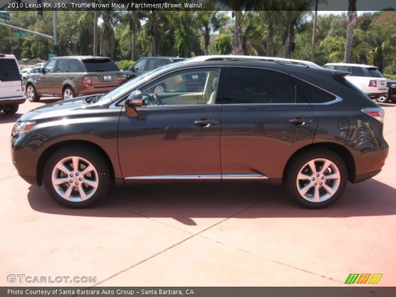 Truffle Brown Mica / Parchment/Brown Walnut 2010 Lexus RX 350