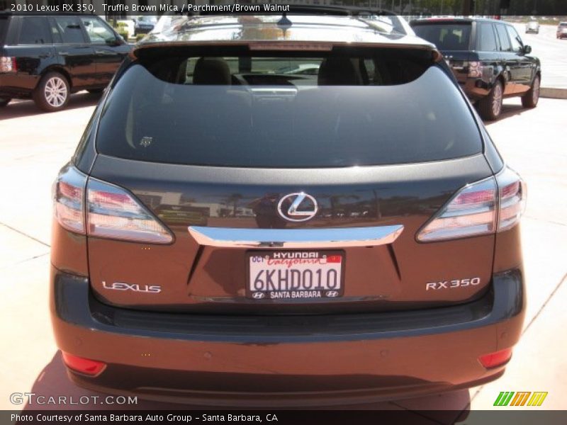 Truffle Brown Mica / Parchment/Brown Walnut 2010 Lexus RX 350