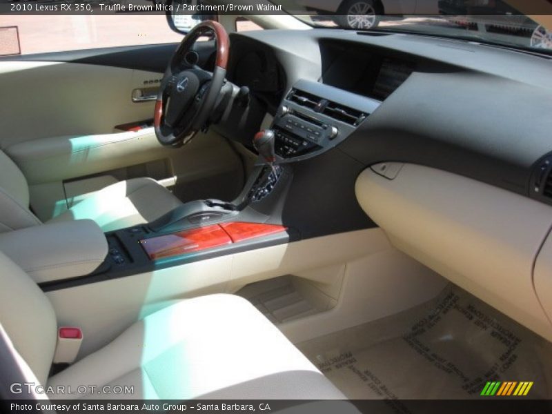 Truffle Brown Mica / Parchment/Brown Walnut 2010 Lexus RX 350