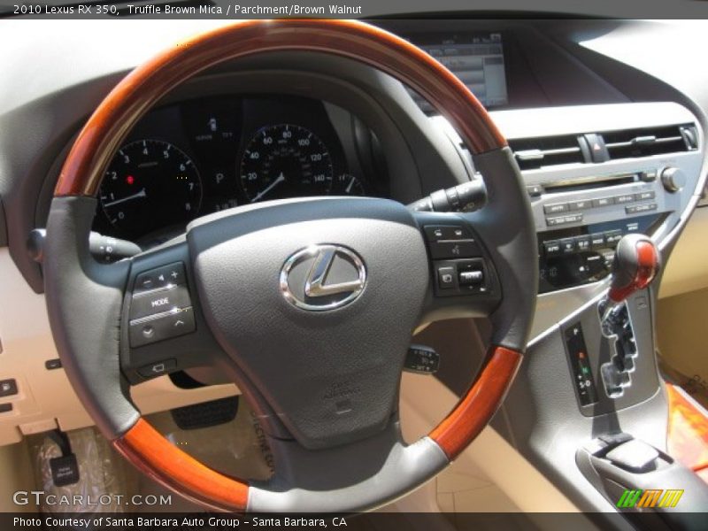 Truffle Brown Mica / Parchment/Brown Walnut 2010 Lexus RX 350