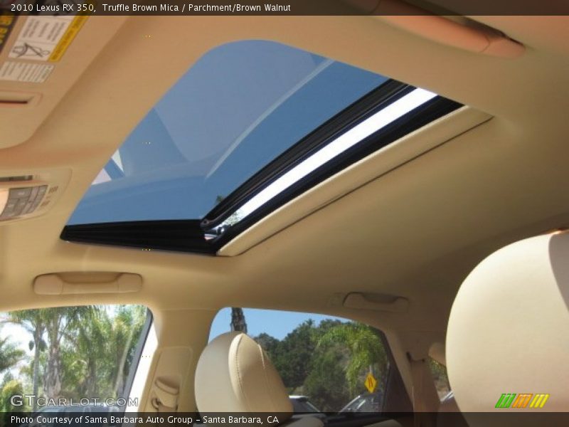 Truffle Brown Mica / Parchment/Brown Walnut 2010 Lexus RX 350