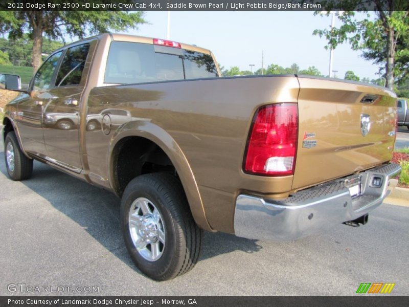 Saddle Brown Pearl / Light Pebble Beige/Bark Brown 2012 Dodge Ram 2500 HD Laramie Crew Cab 4x4