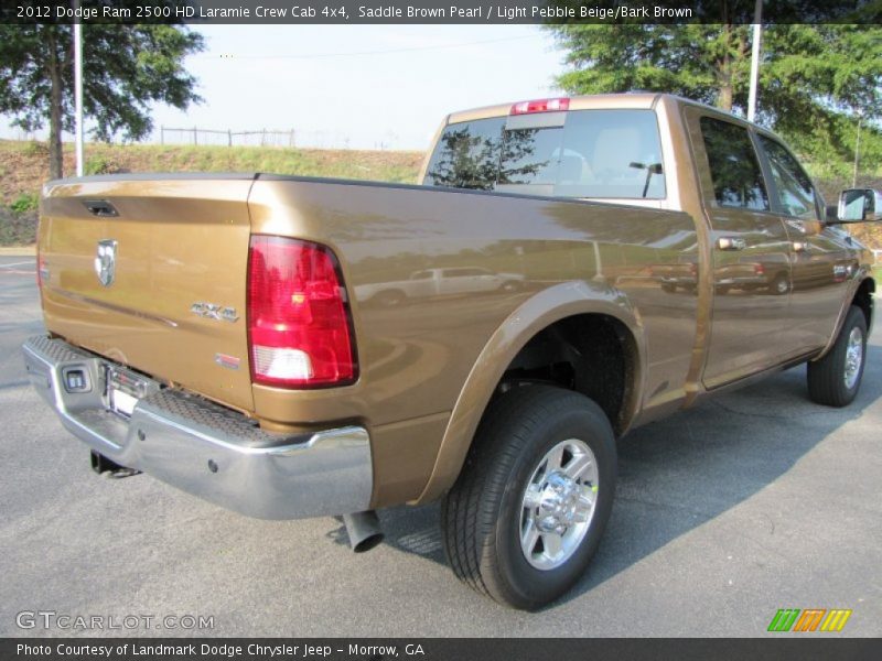 Saddle Brown Pearl / Light Pebble Beige/Bark Brown 2012 Dodge Ram 2500 HD Laramie Crew Cab 4x4