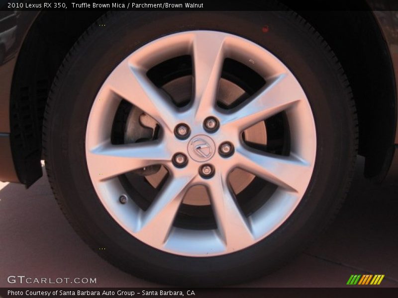 Truffle Brown Mica / Parchment/Brown Walnut 2010 Lexus RX 350