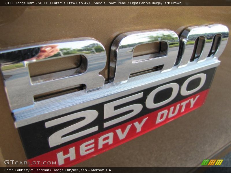 Saddle Brown Pearl / Light Pebble Beige/Bark Brown 2012 Dodge Ram 2500 HD Laramie Crew Cab 4x4
