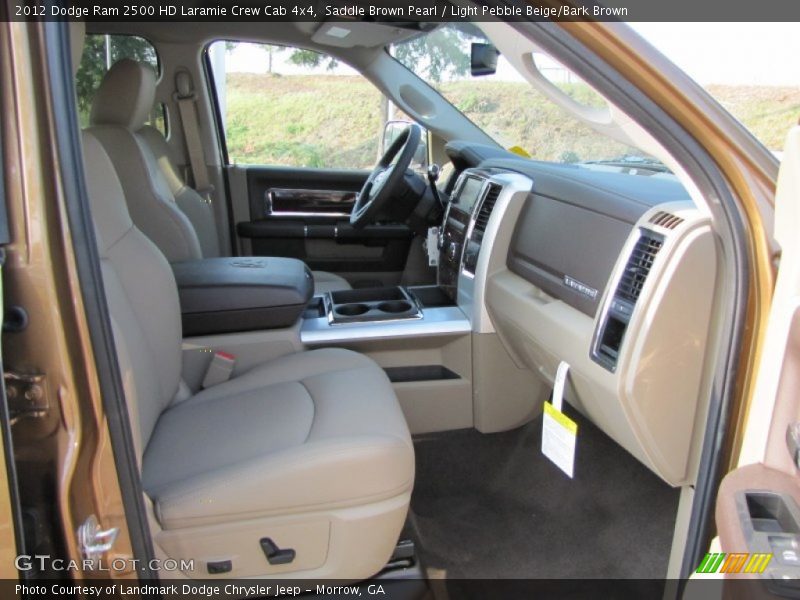 Saddle Brown Pearl / Light Pebble Beige/Bark Brown 2012 Dodge Ram 2500 HD Laramie Crew Cab 4x4