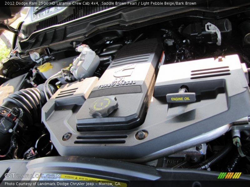 Saddle Brown Pearl / Light Pebble Beige/Bark Brown 2012 Dodge Ram 2500 HD Laramie Crew Cab 4x4