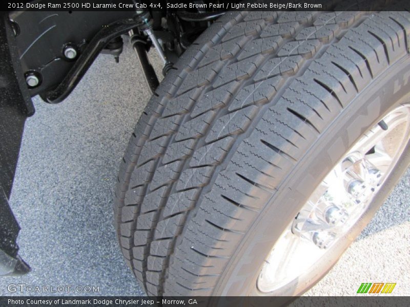 Saddle Brown Pearl / Light Pebble Beige/Bark Brown 2012 Dodge Ram 2500 HD Laramie Crew Cab 4x4