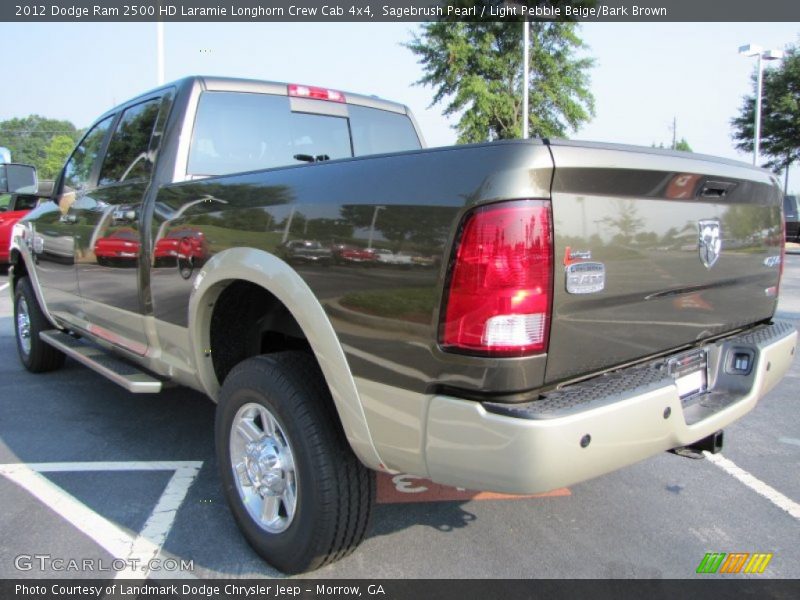  2012 Ram 2500 HD Laramie Longhorn Crew Cab 4x4 Sagebrush Pearl