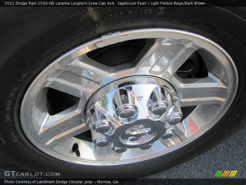 Sagebrush Pearl / Light Pebble Beige/Bark Brown 2012 Dodge Ram 2500 HD Laramie Longhorn Crew Cab 4x4