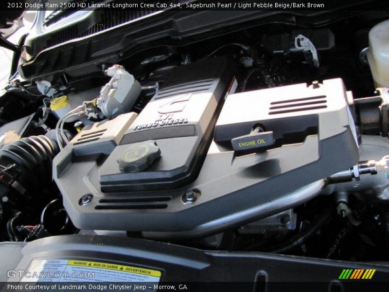 Sagebrush Pearl / Light Pebble Beige/Bark Brown 2012 Dodge Ram 2500 HD Laramie Longhorn Crew Cab 4x4