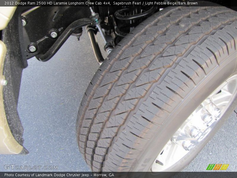 Sagebrush Pearl / Light Pebble Beige/Bark Brown 2012 Dodge Ram 2500 HD Laramie Longhorn Crew Cab 4x4