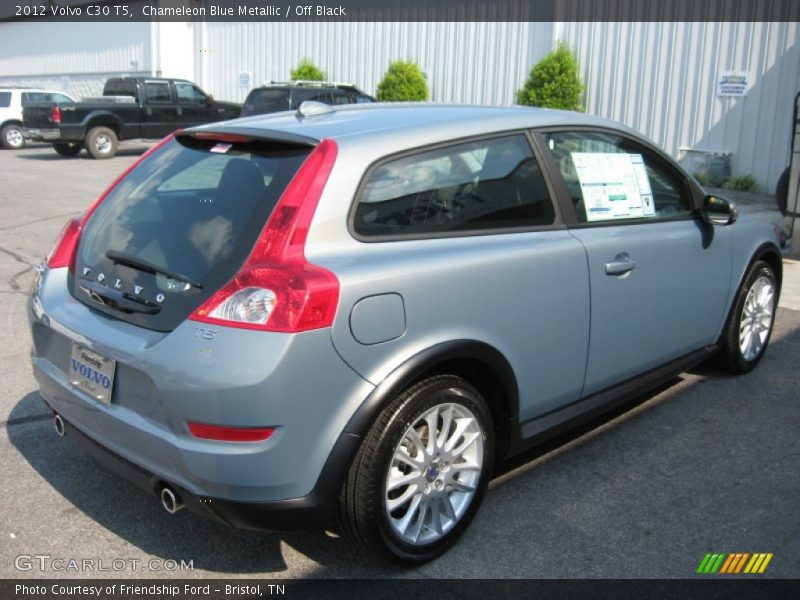 Chameleon Blue Metallic / Off Black 2012 Volvo C30 T5