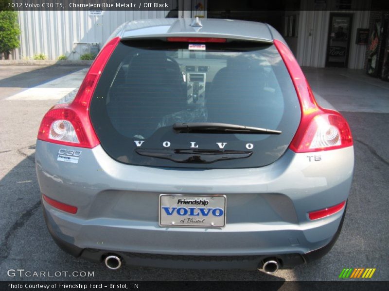 Chameleon Blue Metallic / Off Black 2012 Volvo C30 T5