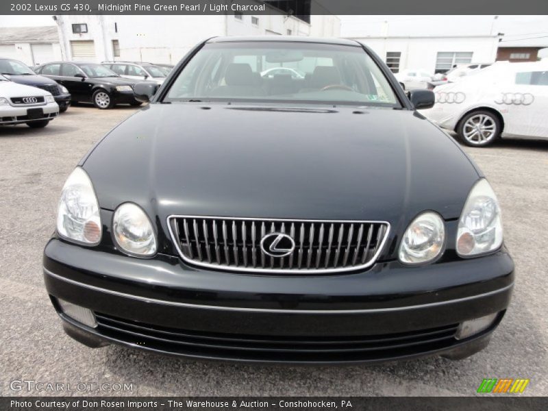 Midnight Pine Green Pearl / Light Charcoal 2002 Lexus GS 430