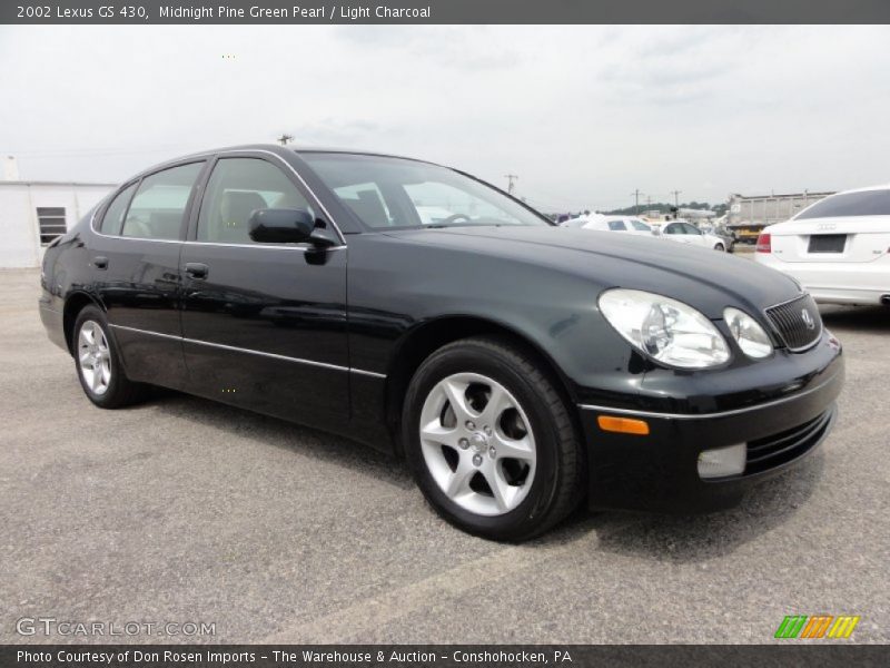 Midnight Pine Green Pearl / Light Charcoal 2002 Lexus GS 430