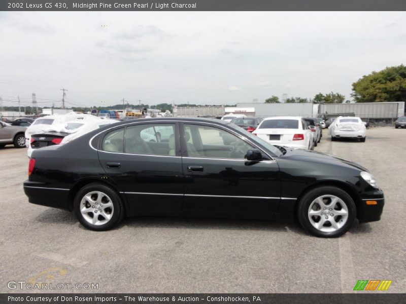 Midnight Pine Green Pearl / Light Charcoal 2002 Lexus GS 430