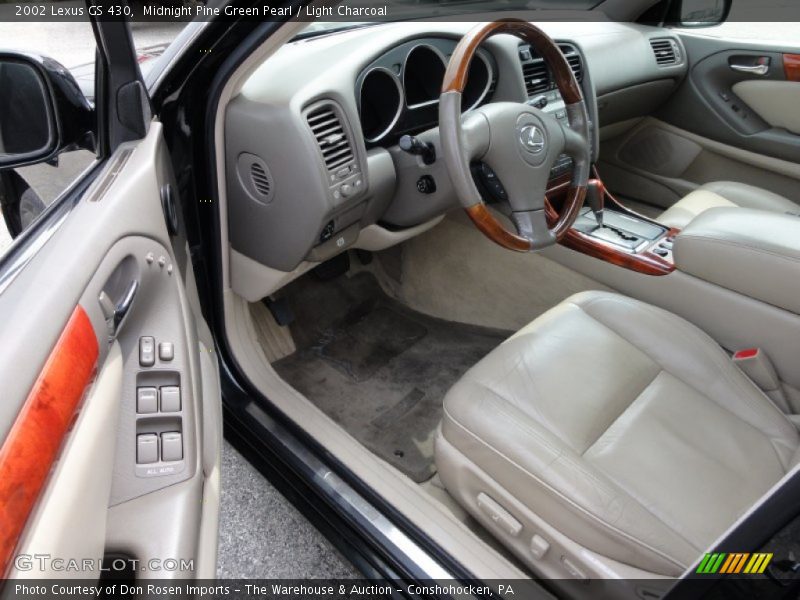 Midnight Pine Green Pearl / Light Charcoal 2002 Lexus GS 430