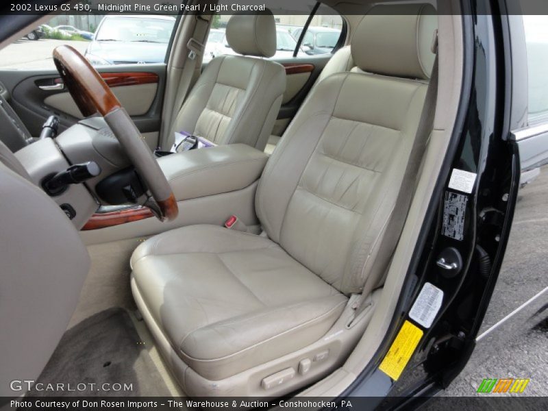 Midnight Pine Green Pearl / Light Charcoal 2002 Lexus GS 430