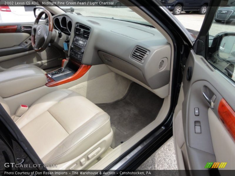 Midnight Pine Green Pearl / Light Charcoal 2002 Lexus GS 430