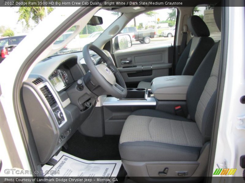 Bright White / Dark Slate/Medium Graystone 2012 Dodge Ram 3500 HD Big Horn Crew Cab Dually