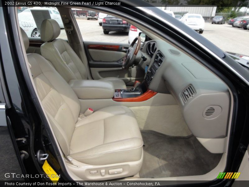 Midnight Pine Green Pearl / Light Charcoal 2002 Lexus GS 430
