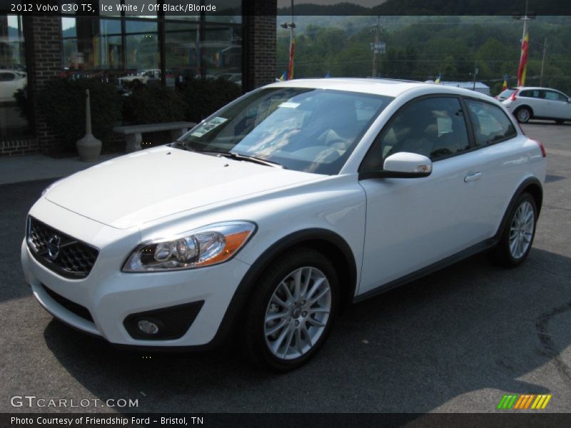 Ice White / Off Black/Blonde 2012 Volvo C30 T5