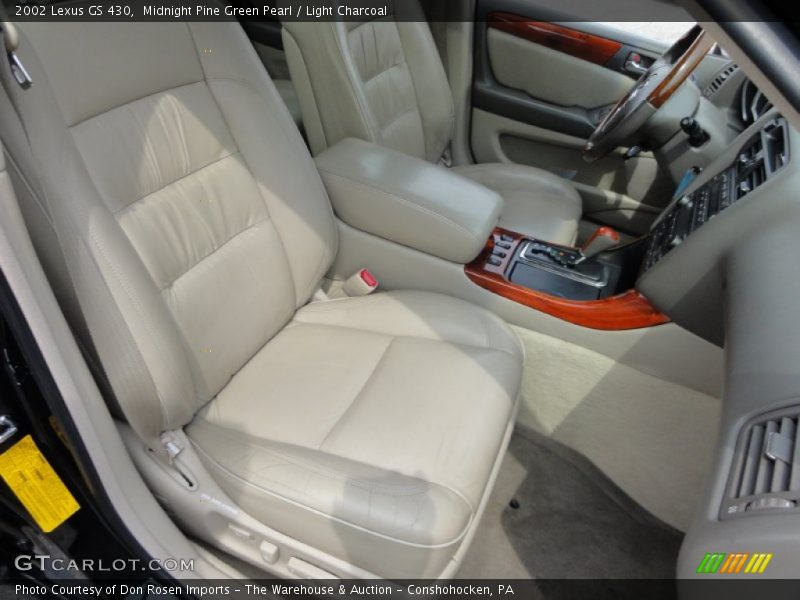 Midnight Pine Green Pearl / Light Charcoal 2002 Lexus GS 430