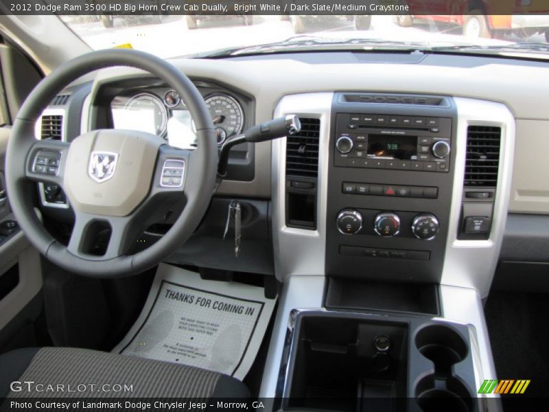 Bright White / Dark Slate/Medium Graystone 2012 Dodge Ram 3500 HD Big Horn Crew Cab Dually