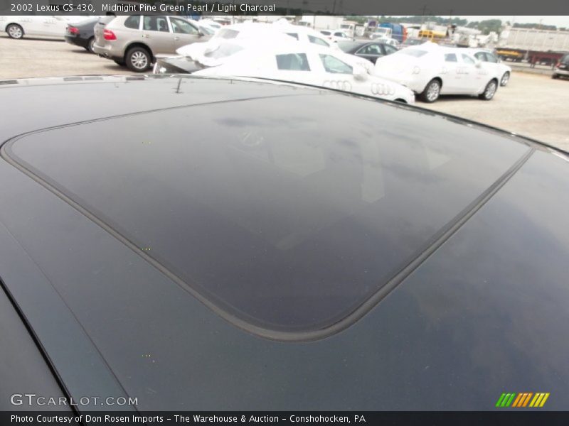 Midnight Pine Green Pearl / Light Charcoal 2002 Lexus GS 430