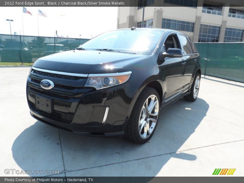 Black / Charcoal Black/Silver Smoke Metallic 2012 Ford Edge Sport