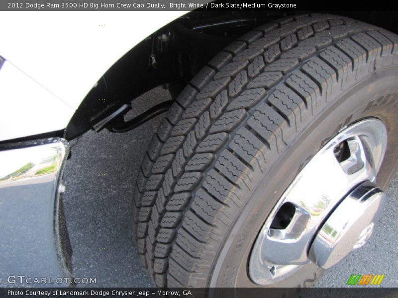 Bright White / Dark Slate/Medium Graystone 2012 Dodge Ram 3500 HD Big Horn Crew Cab Dually