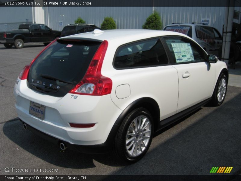 Ice White / Off Black/Blonde 2012 Volvo C30 T5