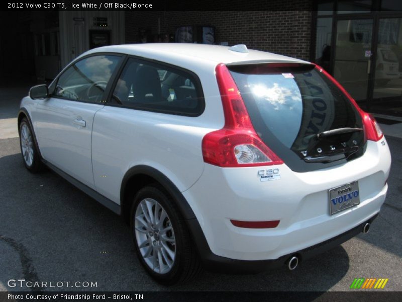 Ice White / Off Black/Blonde 2012 Volvo C30 T5