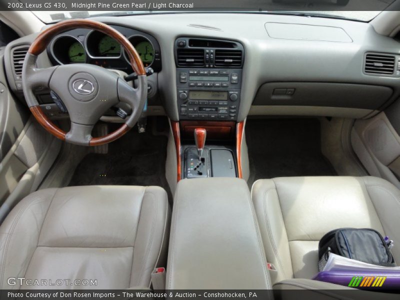 Midnight Pine Green Pearl / Light Charcoal 2002 Lexus GS 430