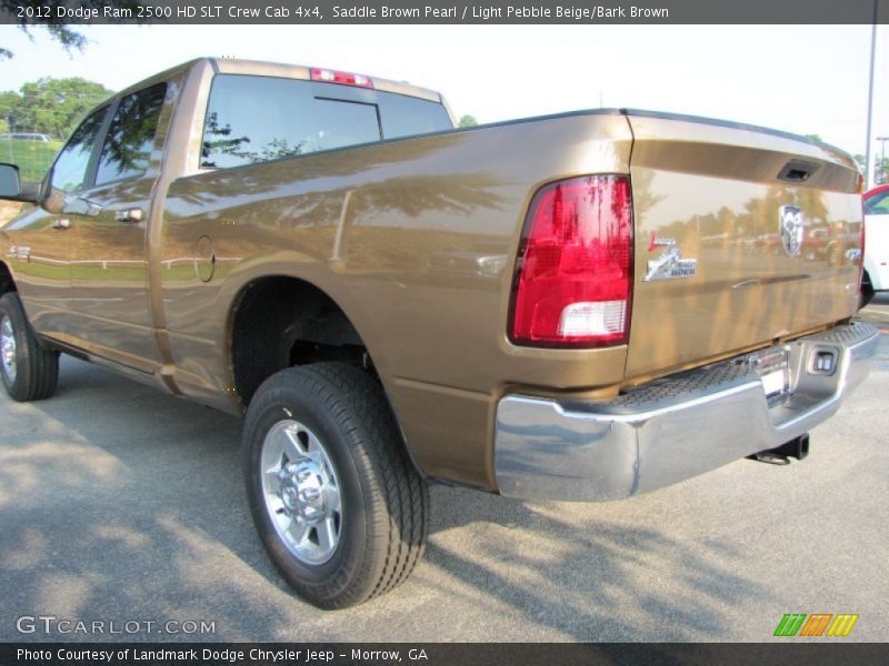 Saddle Brown Pearl / Light Pebble Beige/Bark Brown 2012 Dodge Ram 2500 HD SLT Crew Cab 4x4