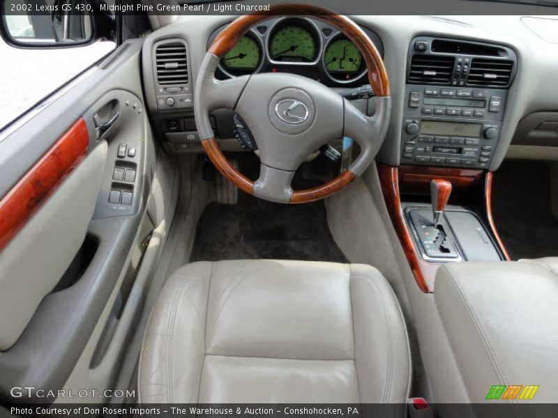 Midnight Pine Green Pearl / Light Charcoal 2002 Lexus GS 430