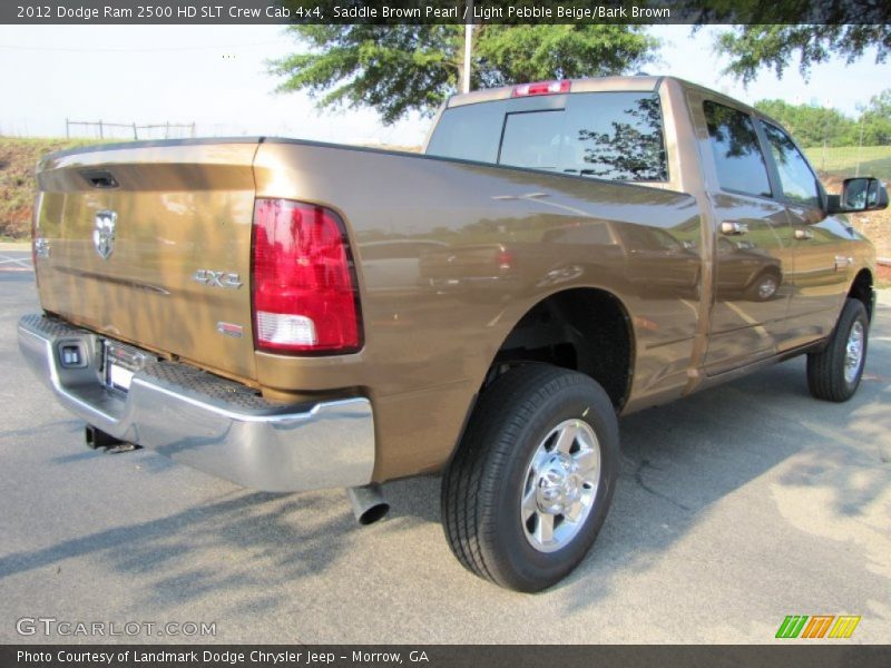 Saddle Brown Pearl / Light Pebble Beige/Bark Brown 2012 Dodge Ram 2500 HD SLT Crew Cab 4x4